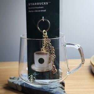 Starbucks Mug And Enamel Keychain